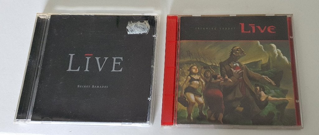 2 cd’s van Live - Throwing Copper en Secret Samadhi, Inclusief boekje, Gebruikt, Ophalen of Verzenden, Alternative Rock