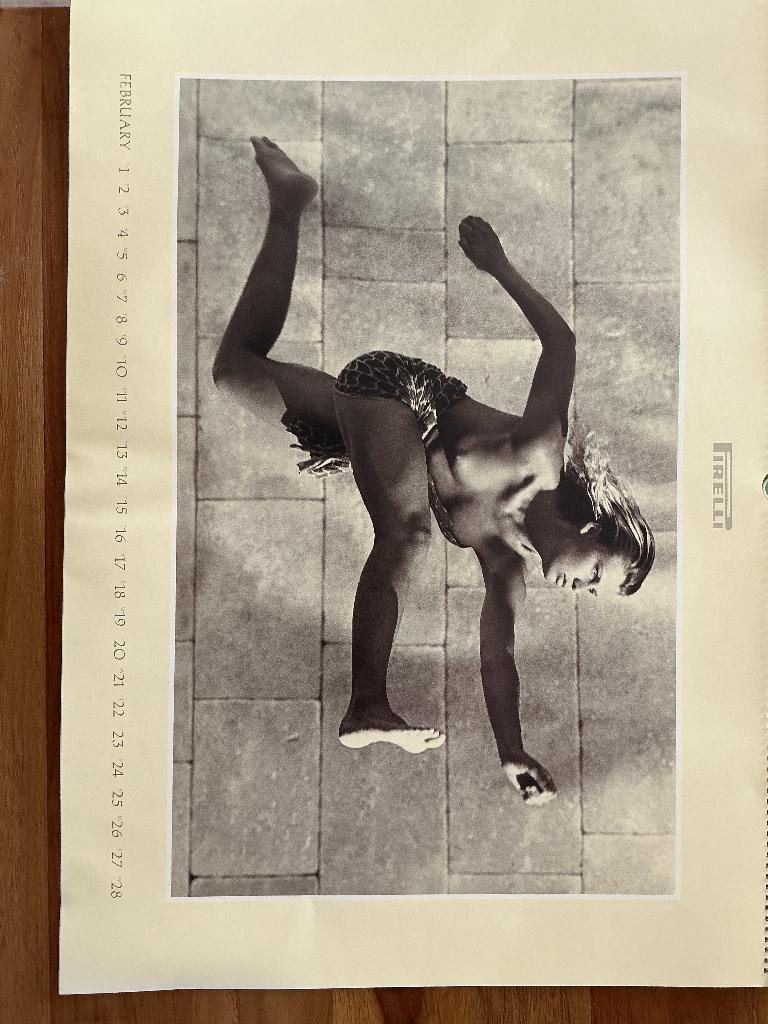 Pirelli kalender 1990, Ophalen, Maandkalender, Gebruikt