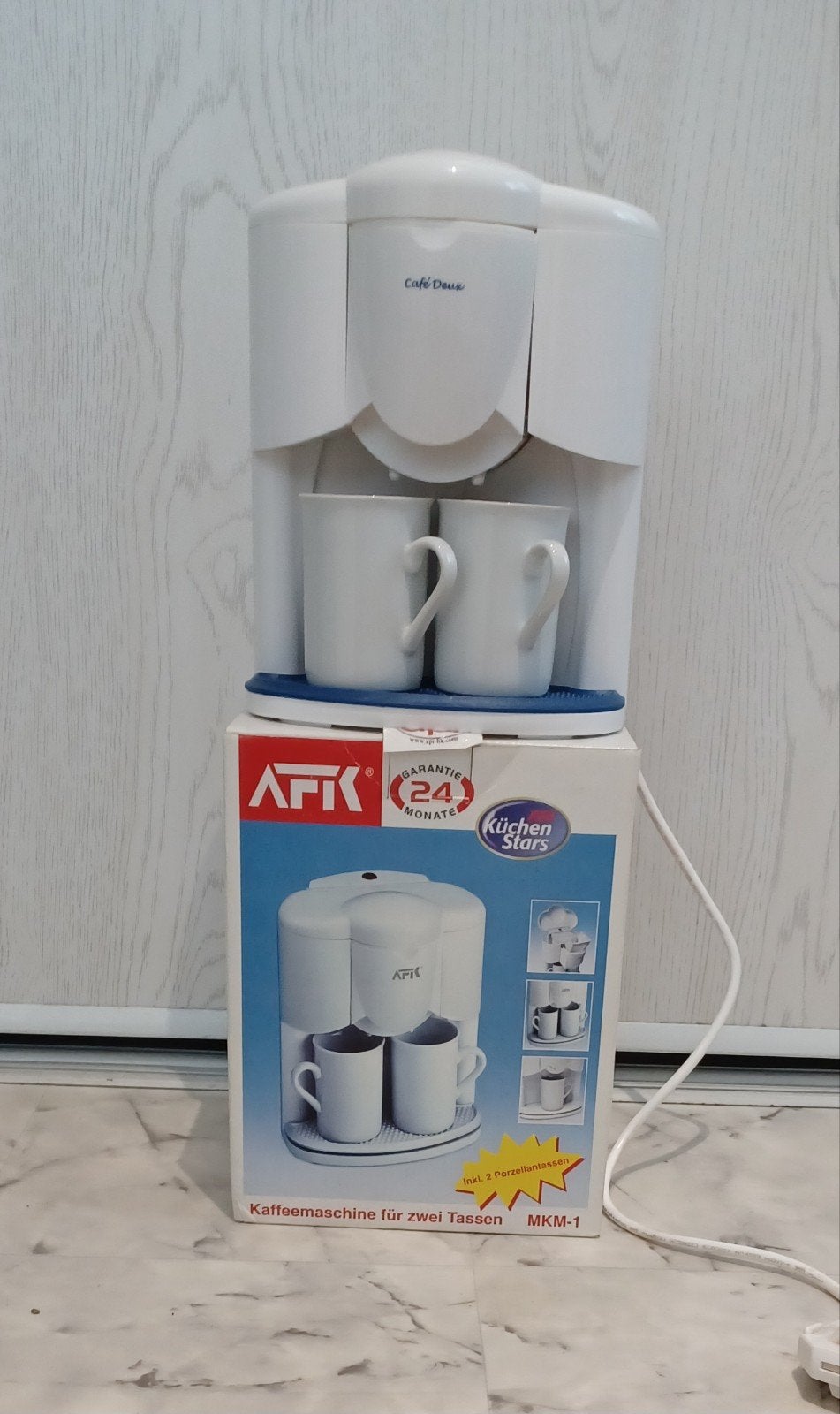 Compacte AFK koffiemachine voor 2 kopjes, Koffiemachine, Gemalen koffie, Ophalen of Verzenden, Zo goed als nieuw