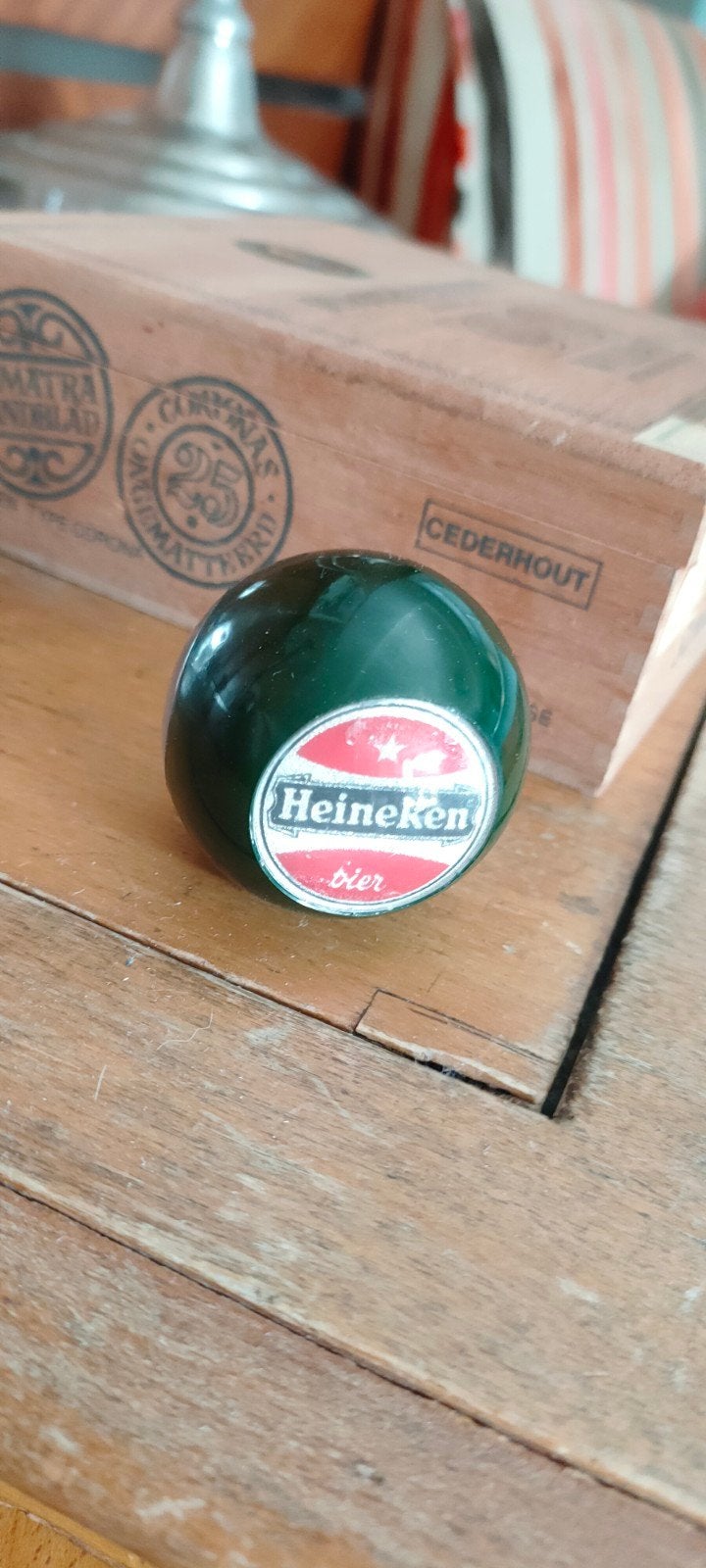 Heineken biertapknop - Groen, Ophalen of Verzenden, Gebruikt, Overige typen, Heineken