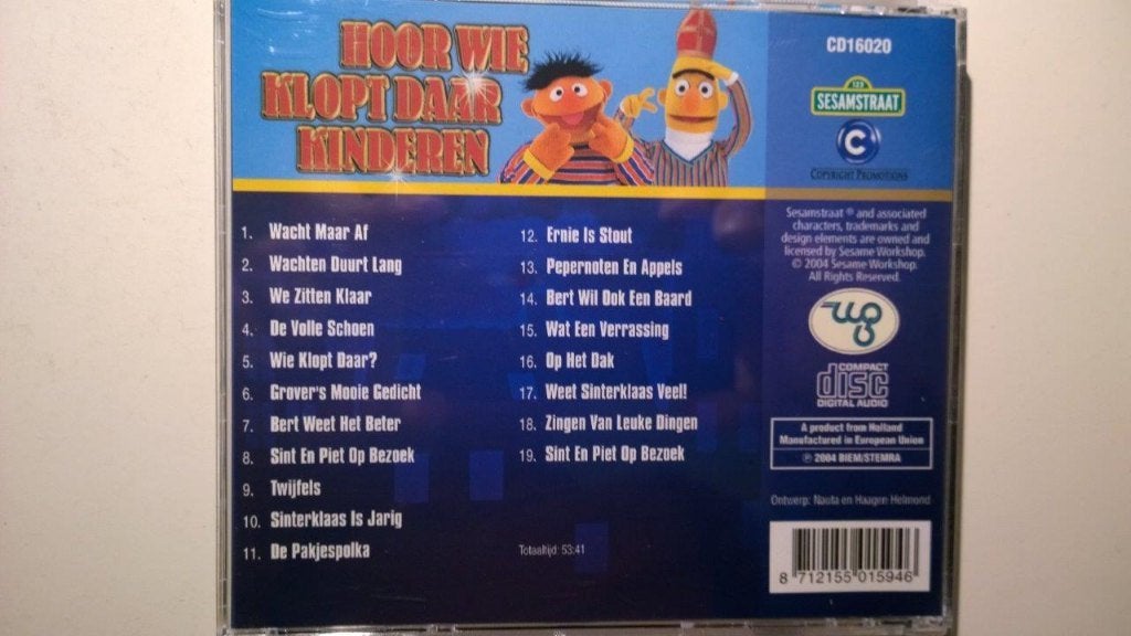 Bert & Ernie - Hoor Wie Klopt Daar Kinderen, Ophalen of Verzenden, Zo goed als nieuw, Sinterklaas, Album