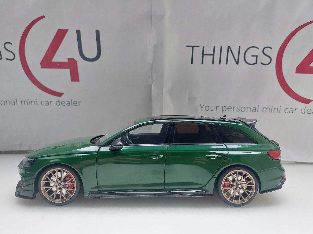NZG/Kiloworks 1:18 Audi RS4 Darwin Pro B9 Green nieuw, Ophalen of Verzenden, Nieuw, Auto, Overige merken