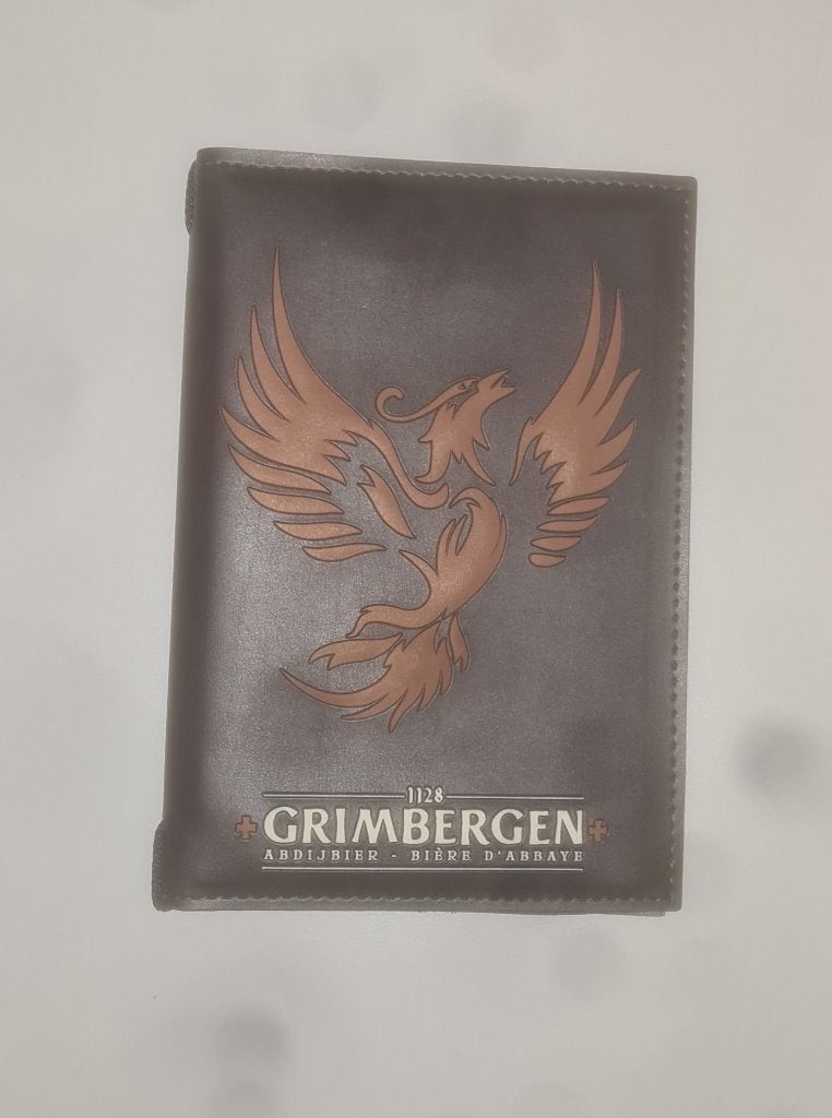 92 stuks menukaarten/mappen van Grimbergen A5 formaat, Ophalen, Nieuw, Overige typen, Overige merken