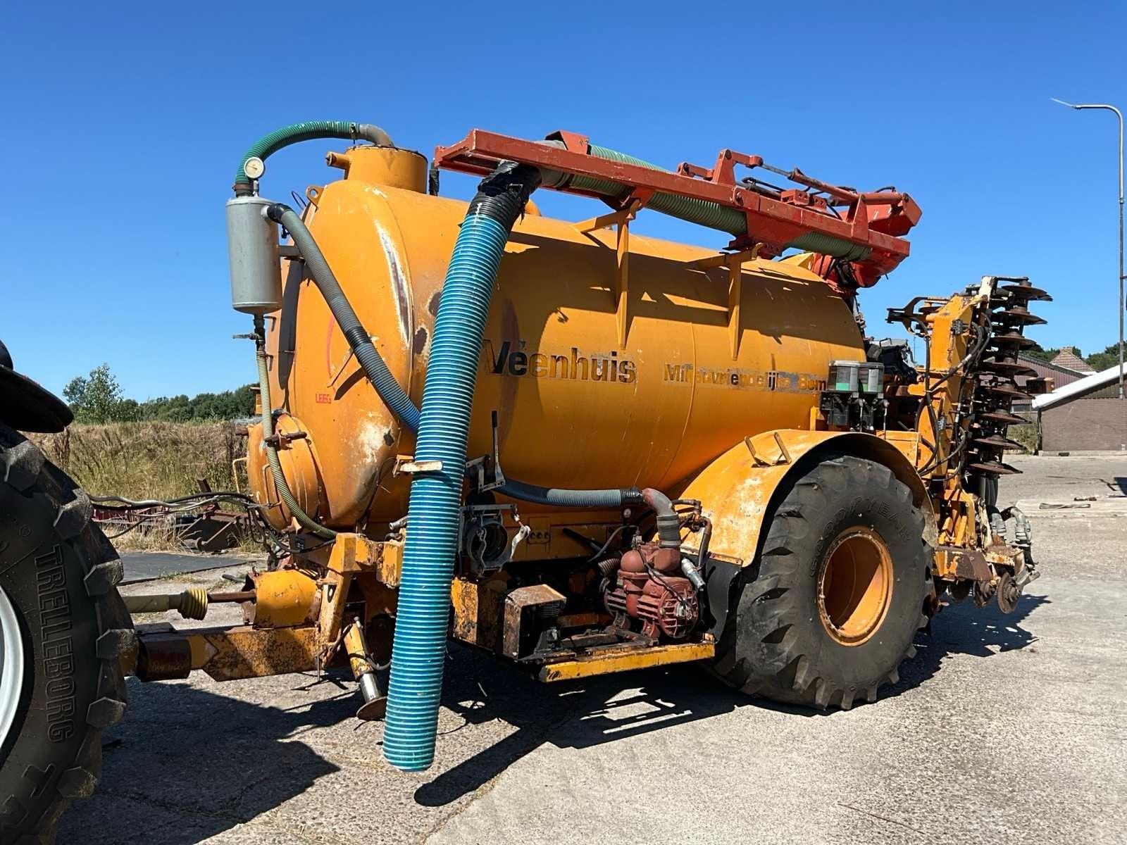 1990 Veenhuis VMB 9500 Mesttank met bemester, Overige, Gewasbescherming en Bemesting