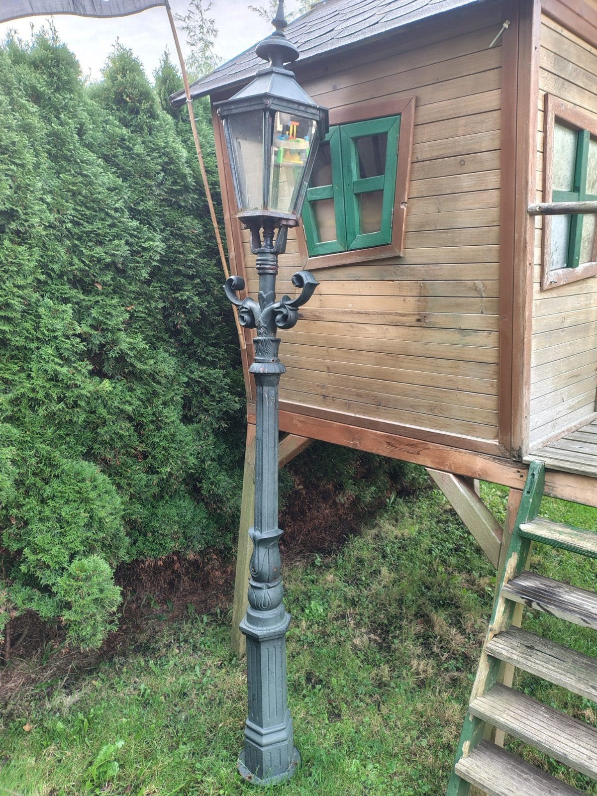 Klassieke lantaarnpaal tuinverlichting, Ophalen, Gebruikt, Staande lamp, Netvoeding