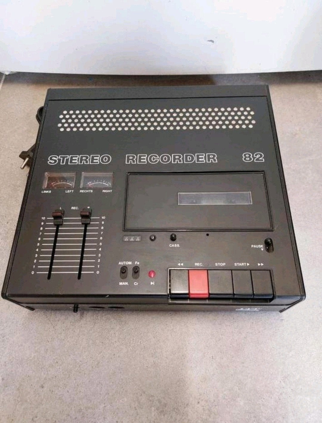 ITT stereo recorder 82 sk vintage retro cassetterecorder, Ophalen of Verzenden, Enkel