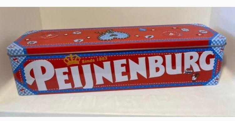 Koekblik van Peijnenburg. Lekker elke dag. Afm. 33x8,5x8 cm., Ophalen of Verzenden, Zo goed als nieuw, Koek(jes), Overige merken