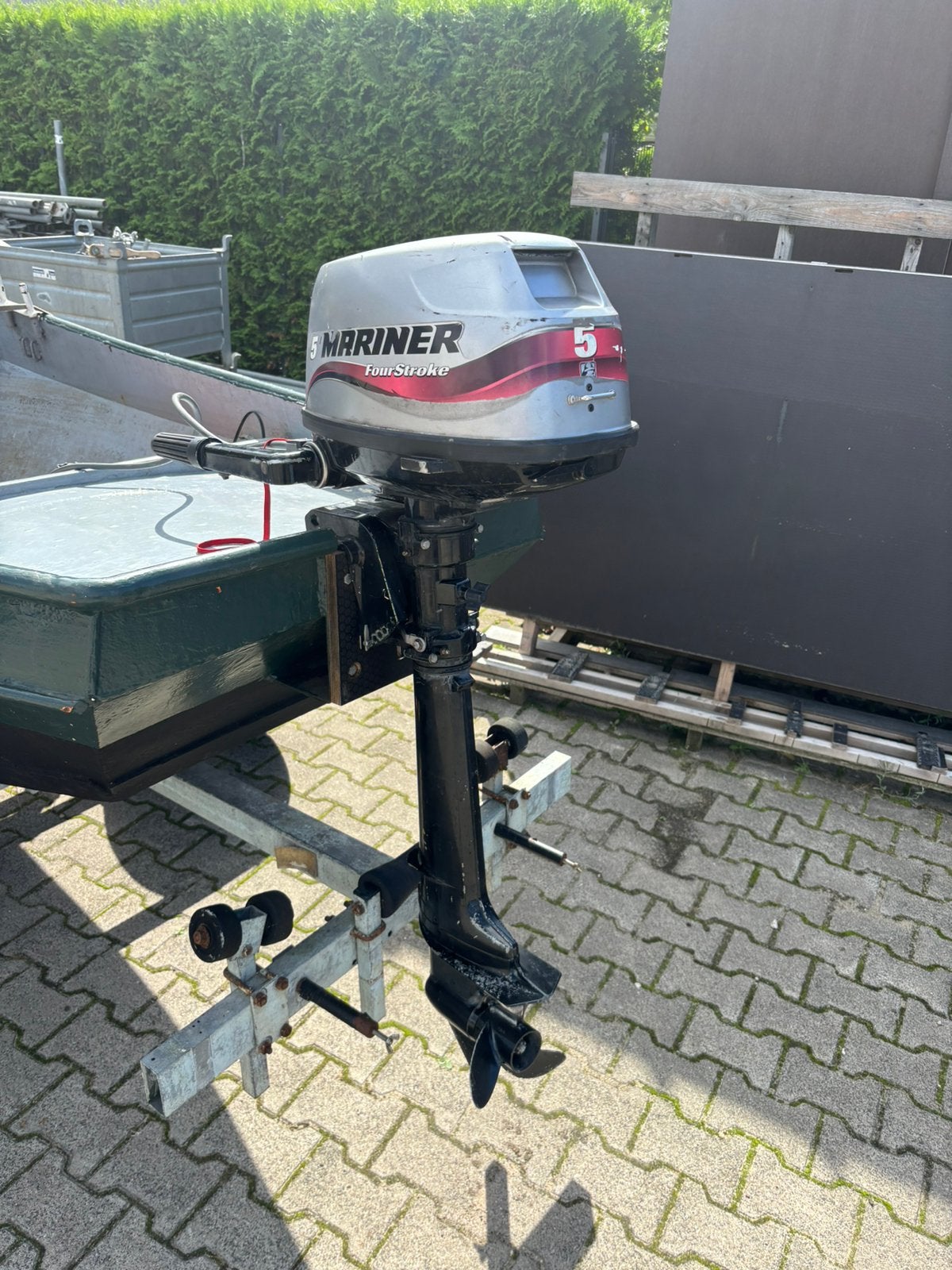 Mariner Mercury 5pk 4takt langstaart, Ophalen, Gebruikt, Motor en Techniek, Motorboot