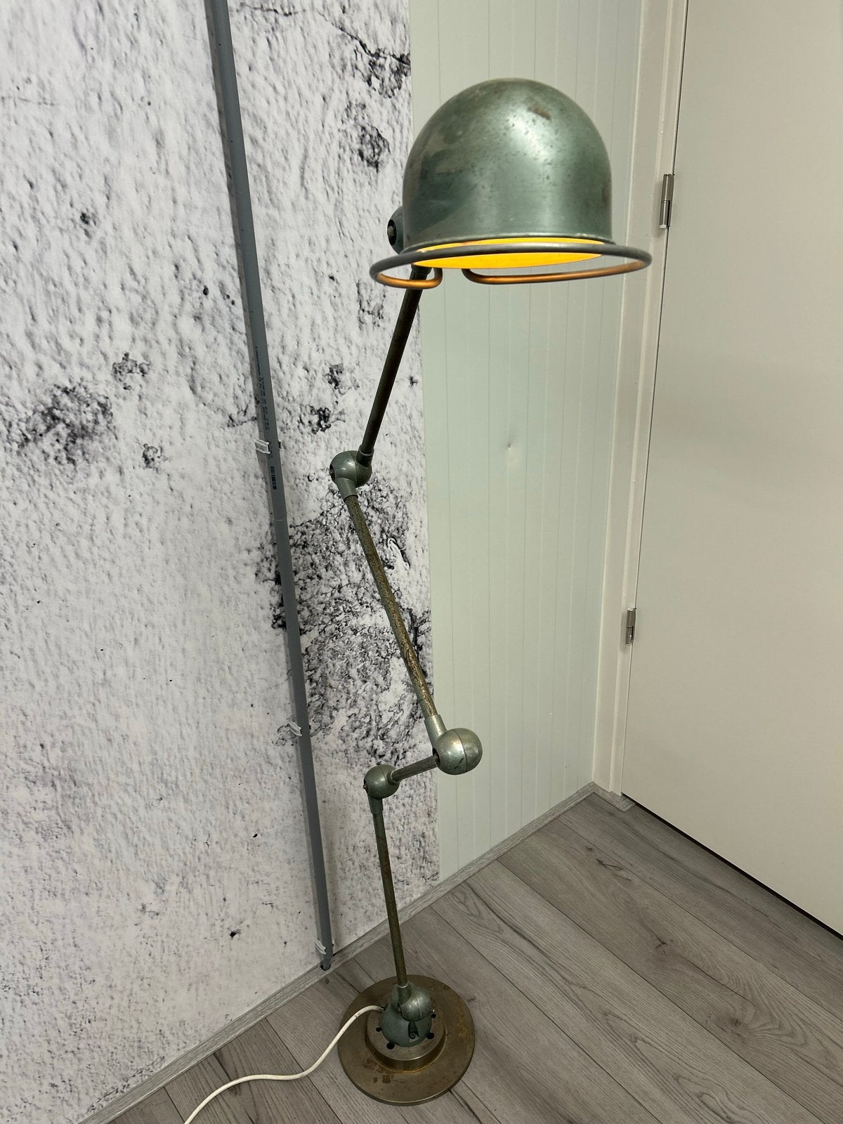 Vintage Jieldé vloerlamp - Industriële stijl, Gebruikt, Metaal, 150 tot 200 cm, E27 (groot)