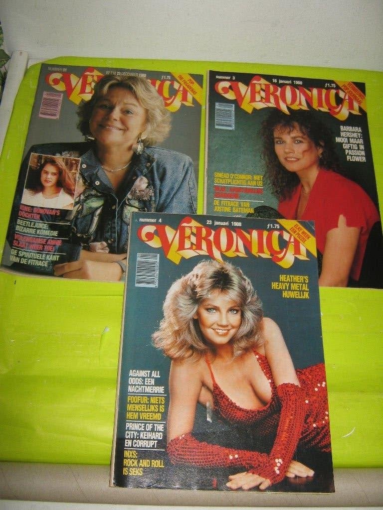3 VERONICA GIDSEN UIT DE JAREN '80 VOOR DE LIEFHEBBER!, Verzamelen, Tijdschriften, Kranten en Knipsels, Ophalen, 1980 tot heden