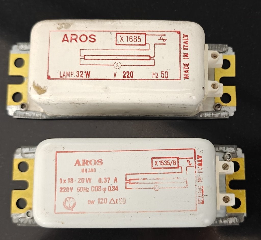 2x Aros inductiespoelen - smoorspoelen - vintage, Ophalen of Verzenden, Gebruikt