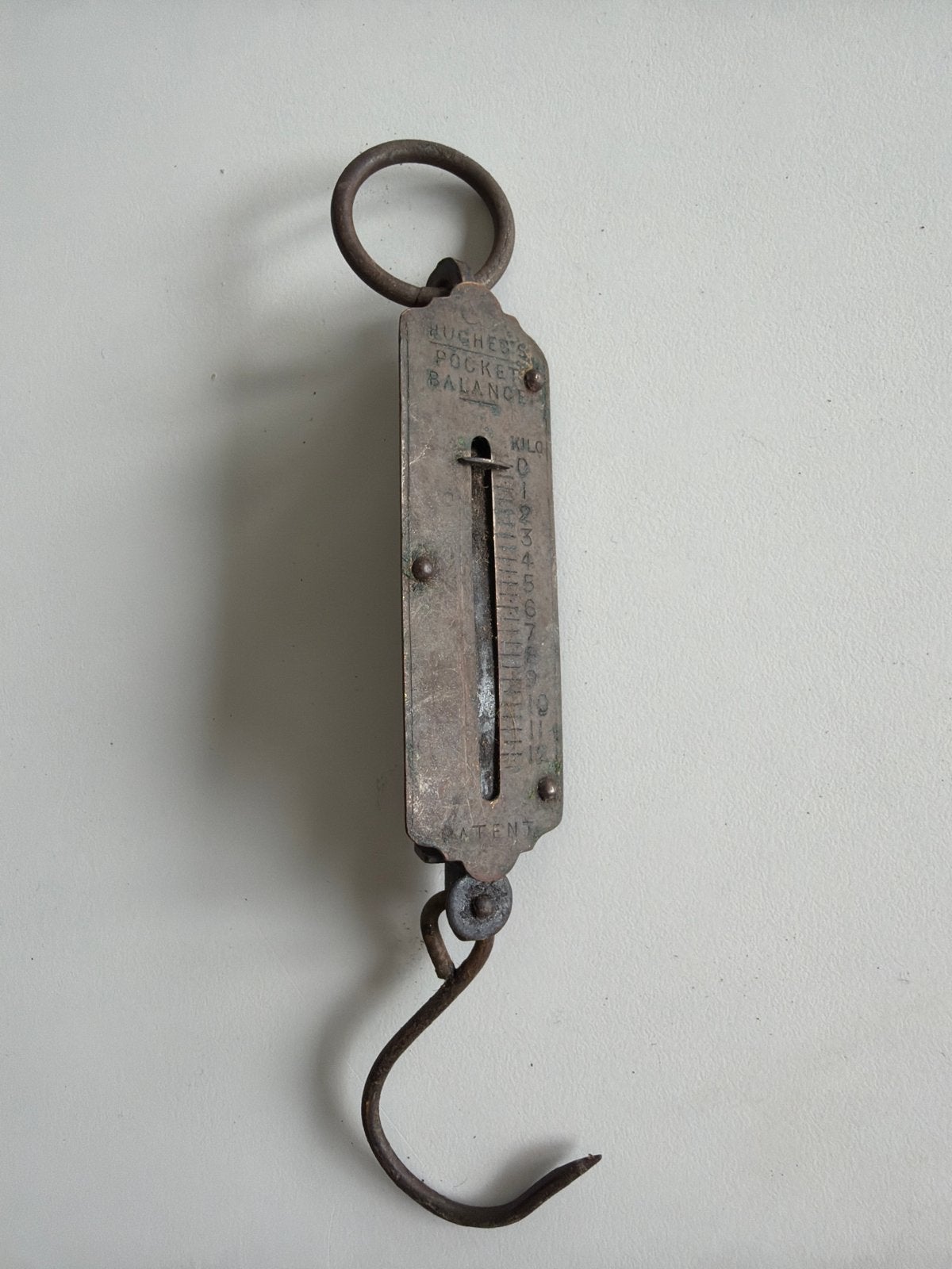 Antieke Hughes's Pocket Balance - Zakweegschaal, Antiek en Kunst, Ophalen of Verzenden