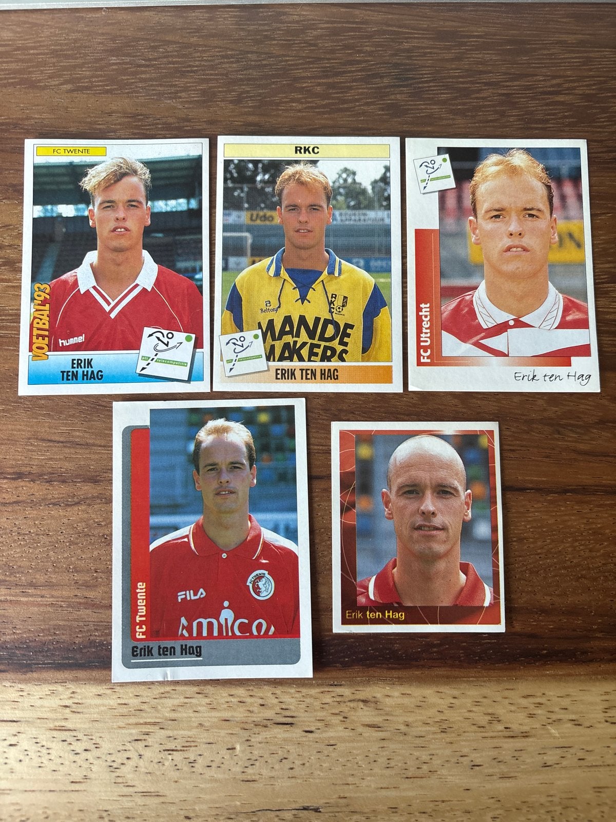 Erik ten Hag Voetbalplaatjes - Diverse Clubs, Ophalen of Verzenden, Zo goed als nieuw, F.C. Twente, Poster, Plaatje of Sticker