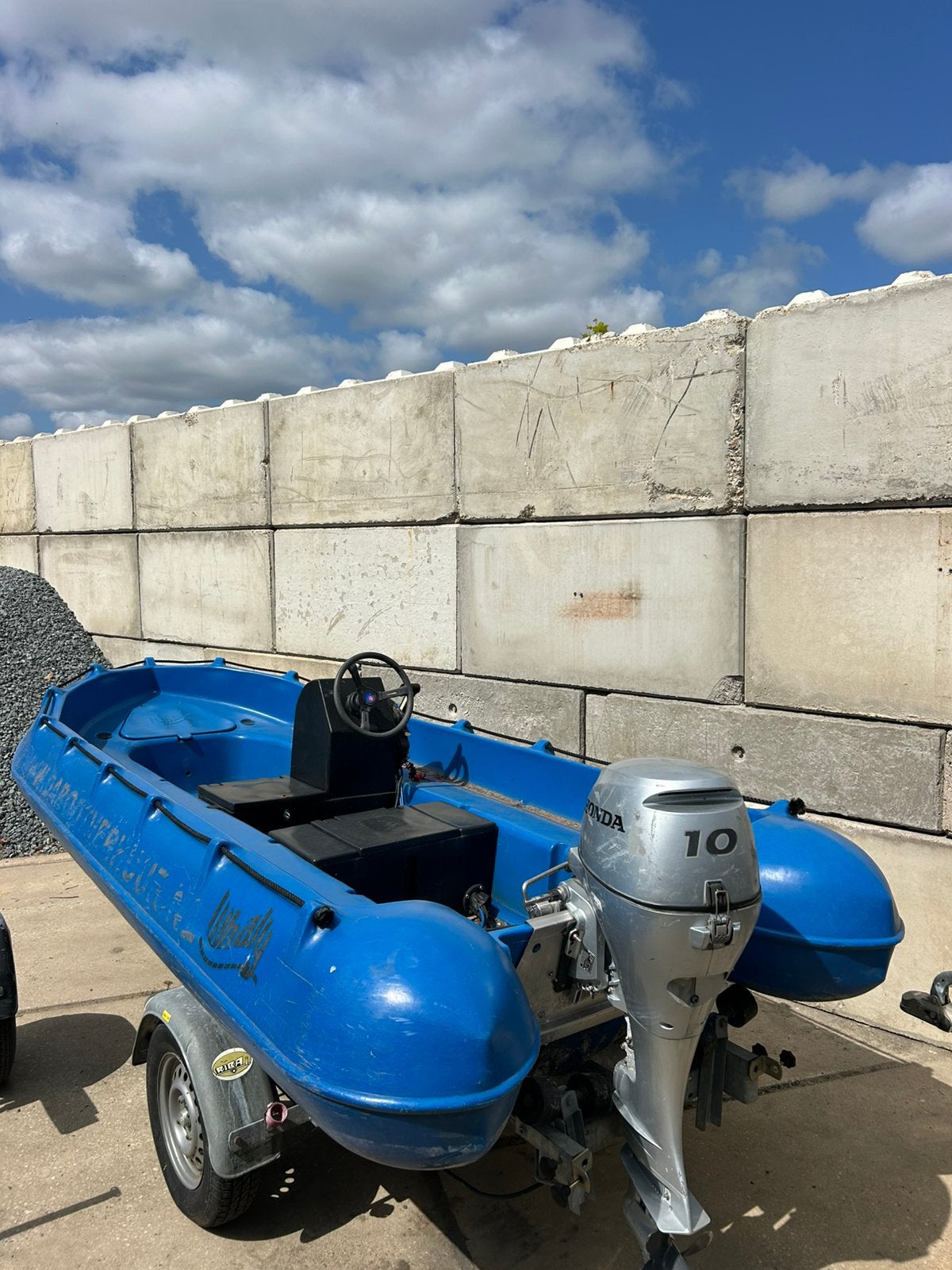 Whaly 435 + 10pk Honda, Watersport en Boten, Vis- en Consoleboten, Ophalen, Overige merken, Kunststof, Gebruikt