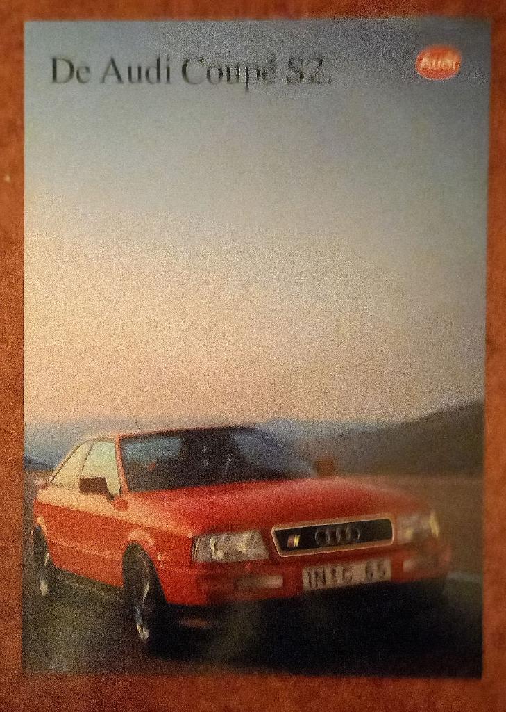 Audi Coupé S2 brochure 1991, uit België, Boeken, Auto's | Folders en Tijdschriften, Verzenden, Gelezen, Audi
