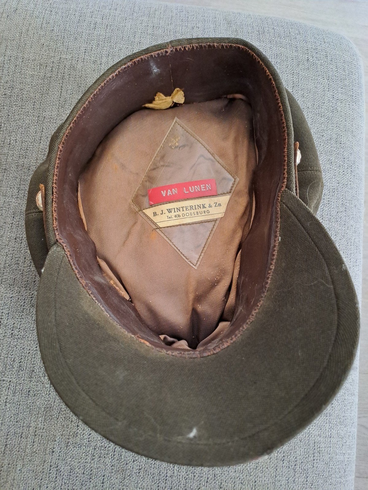 leger pet, Ophalen of Verzenden, Landmacht, Nederland, Helm of Baret