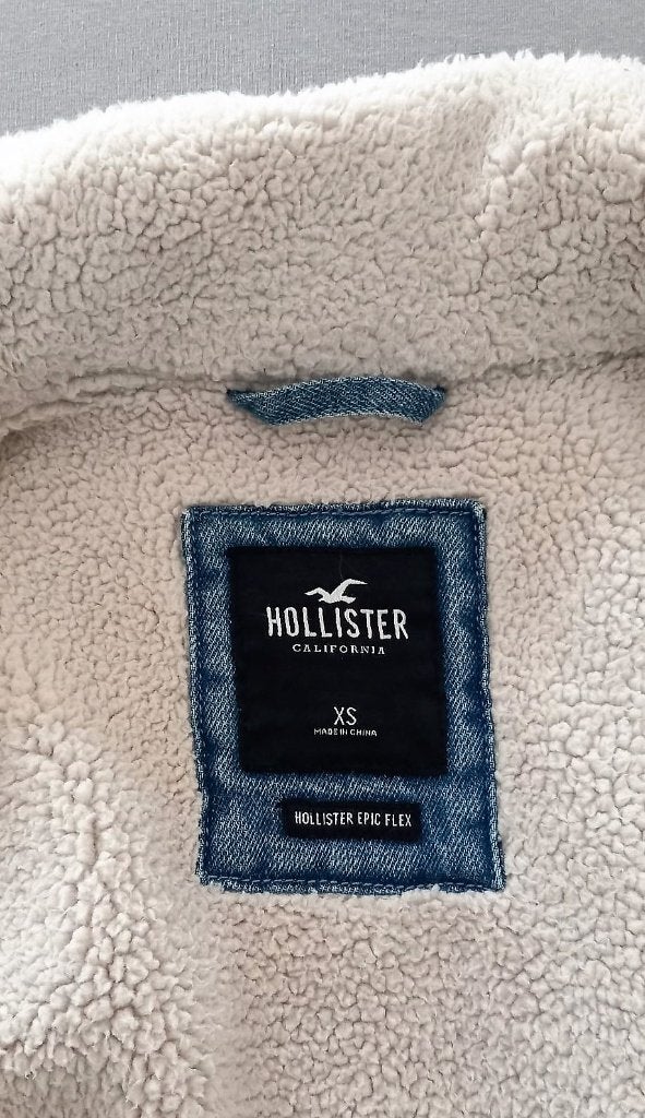 Nieuwe Hollister spijkerjack, Blauw, Nieuw, Ophalen of Verzenden, Maat 34 (XS) of kleiner