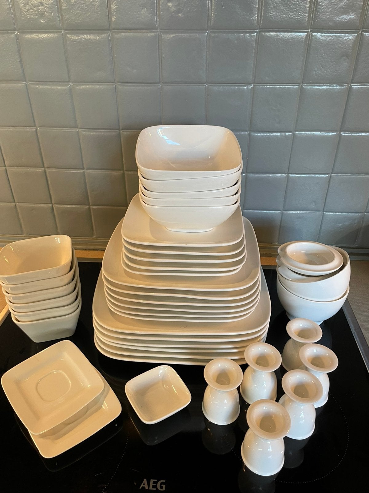 Wit servies, Ophalen, Gebruikt, Bord(en), Overige stijlen