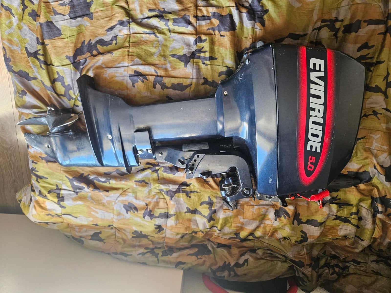 Evinrude 5 pk kortstaart buitenboordmotor 2 takt, Ophalen, Benzine, Buitenboordmotor, 5 tot 10 pk