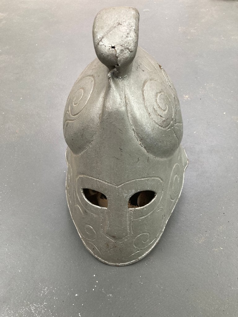 Toneelhelm, Griekse of Macedonisch, van karton, vintage, Ophalen of Verzenden
