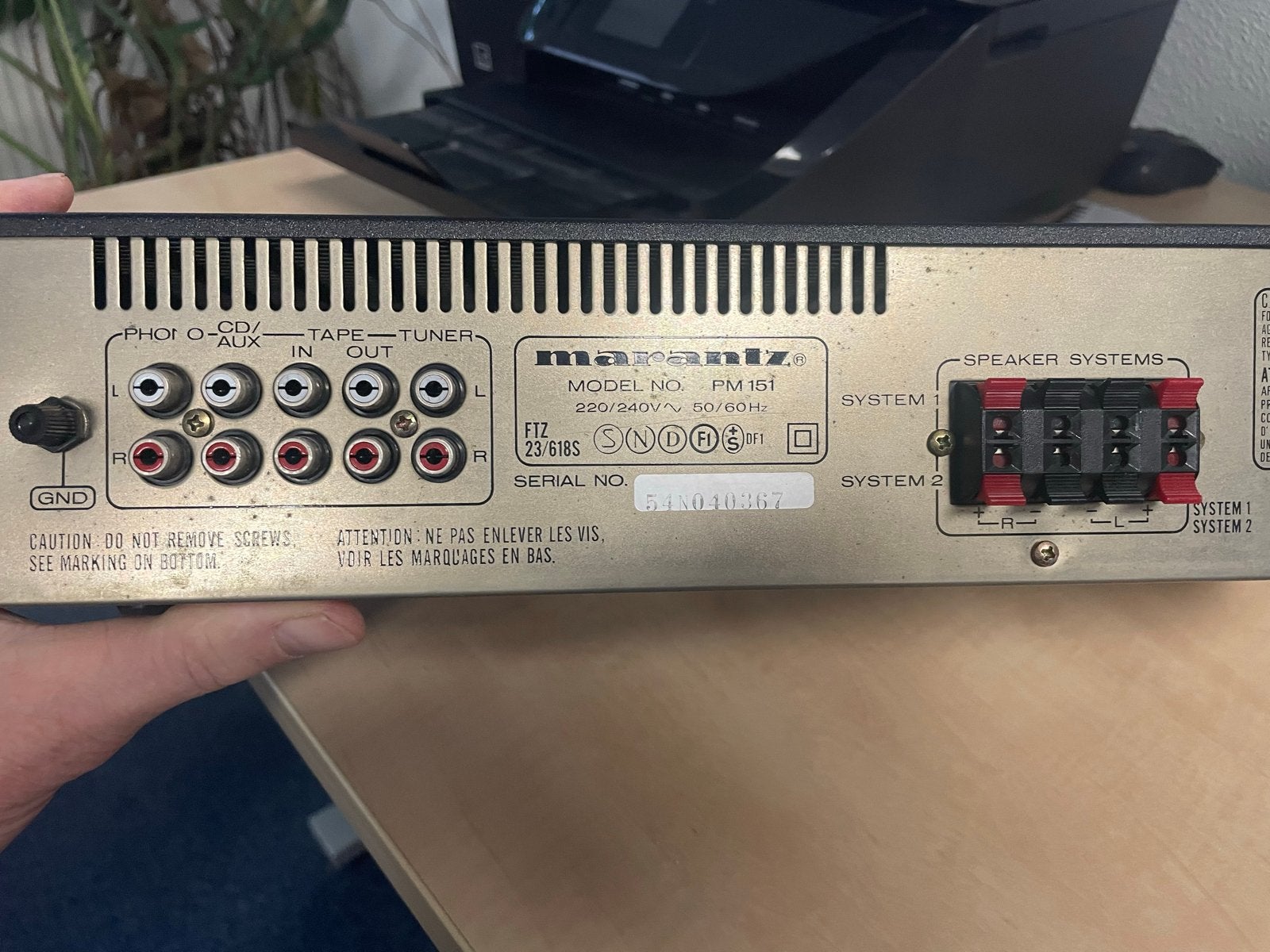 Marantz PM151 Stereo Versterker - Vintage Audio, Marantz, Gebruikt, Ophalen of Verzenden, Minder dan 60 watt