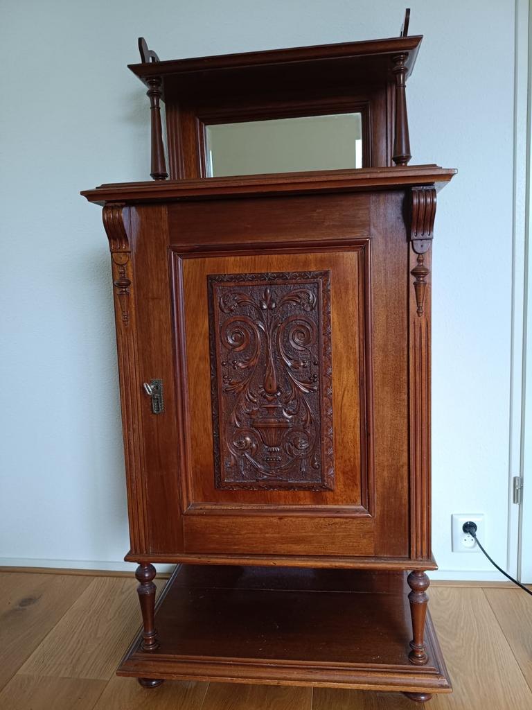 Antiek Vertiko Grunderzeit-periode - 145x77x55cm, Antiek en Kunst, Antiek | Meubels | Kasten, Ophalen