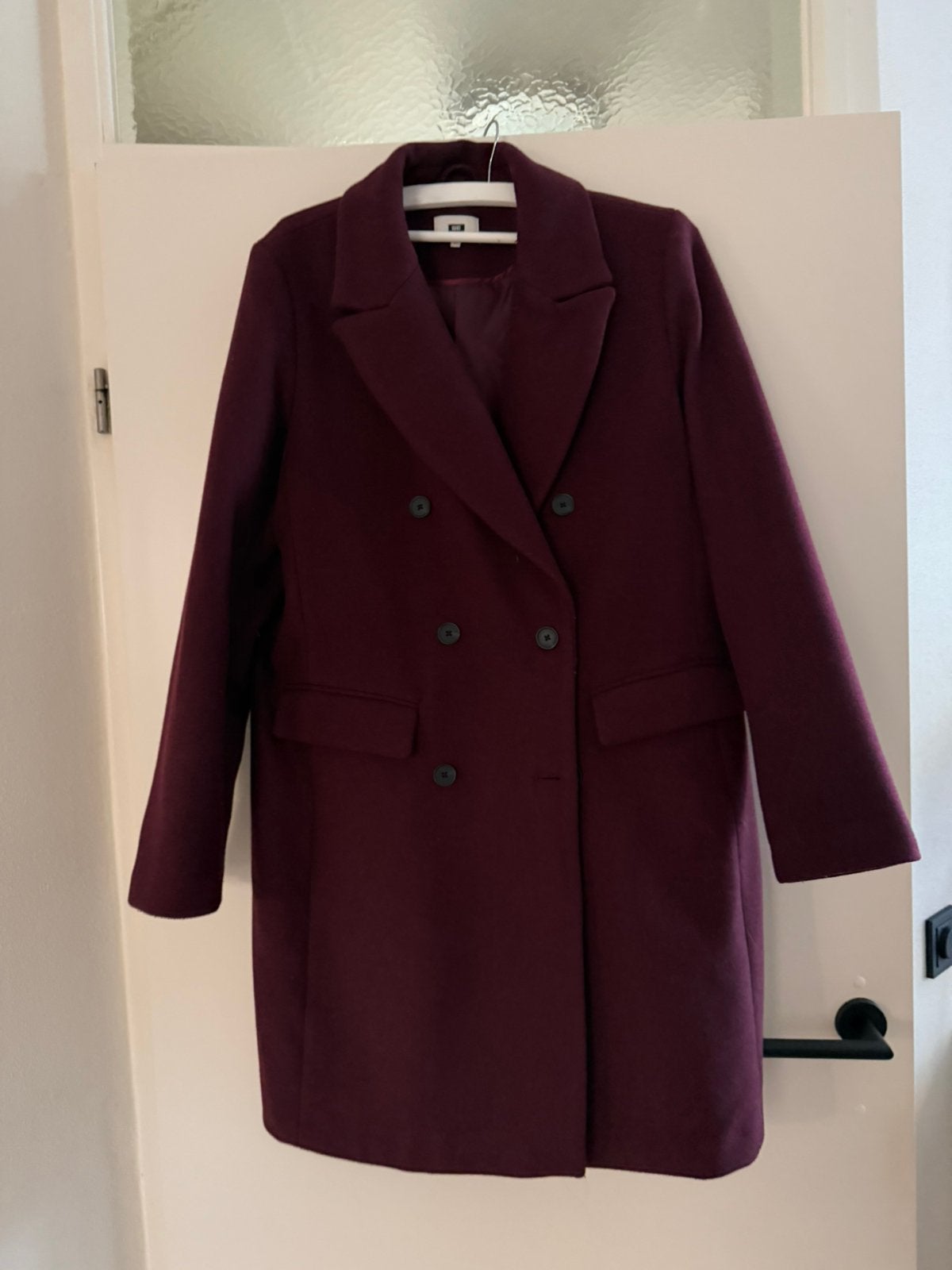 Mantel merk  WE 44 bordeau, Kleding | Dames, Ophalen of Verzenden, Zo goed als nieuw, Maat 42/44 (L)