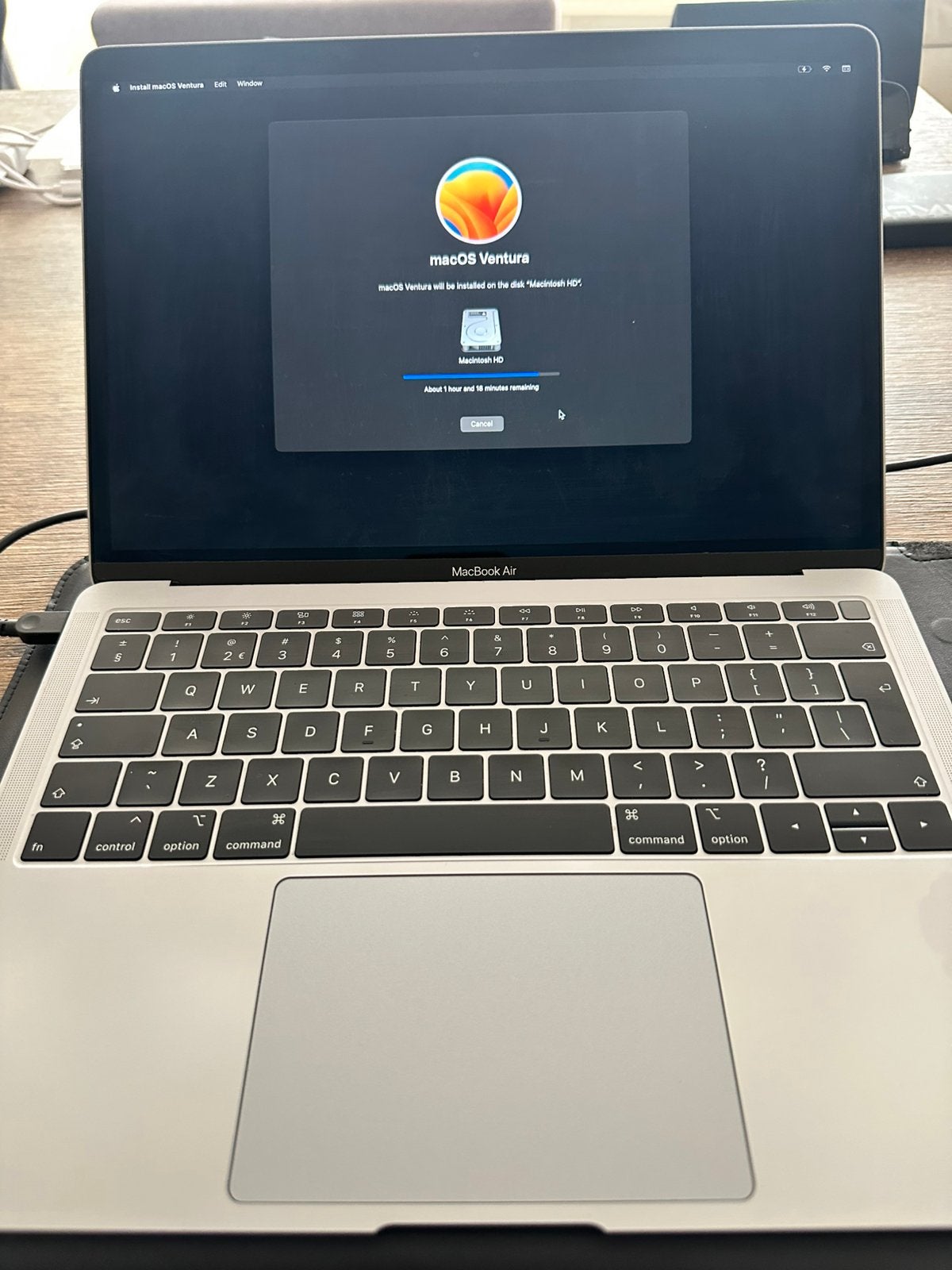 Apple MacBook Air 13” Retina (2018) Incl. sleeve & oplader, Ophalen, 13 inch, Minder dan 2 Ghz, Zo goed als nieuw