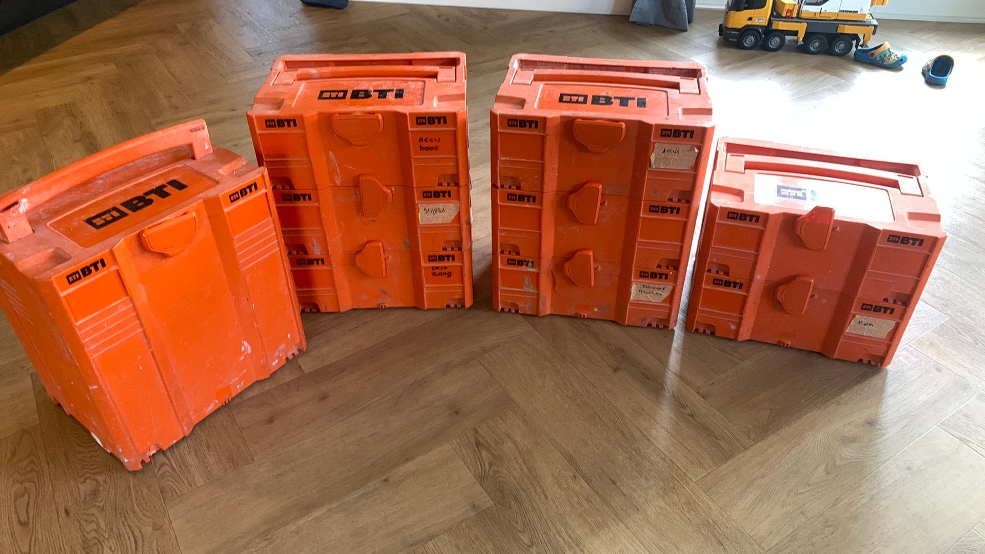 BTI lock Systainer kistjes 9 stuks, Doe-het-zelf en Verbouw, Ophalen, Minder dan 35 cm, Minder dan 40 cm, Doos