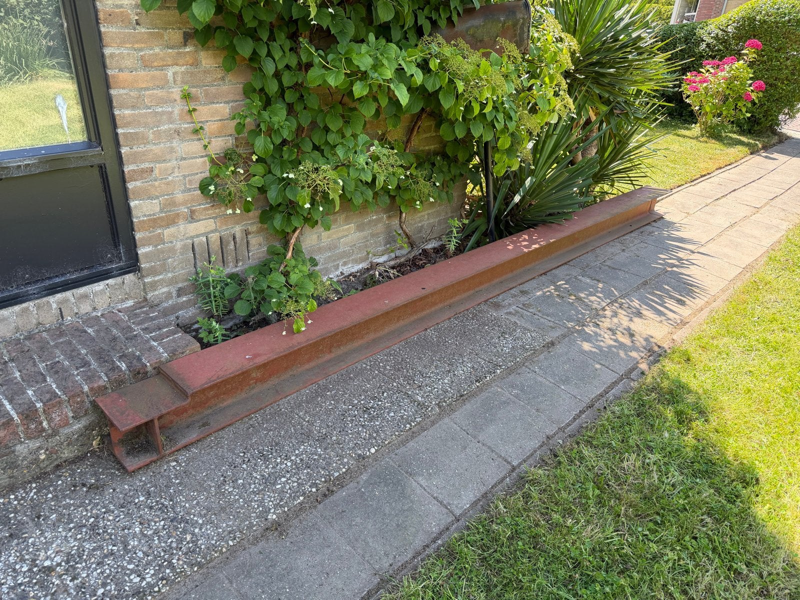 Stalen HEA-200 balk 417cm lang, Ophalen, Gebruikt, IJzer