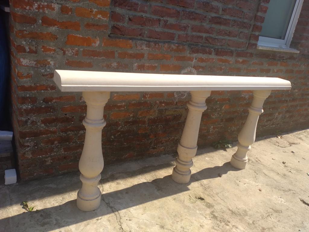 Gedraaide natuursteen pilaartjes Mocca Crème (restpartij), Ophalen of Verzenden, Nieuw, Minder dan 180 cm, Overige typen