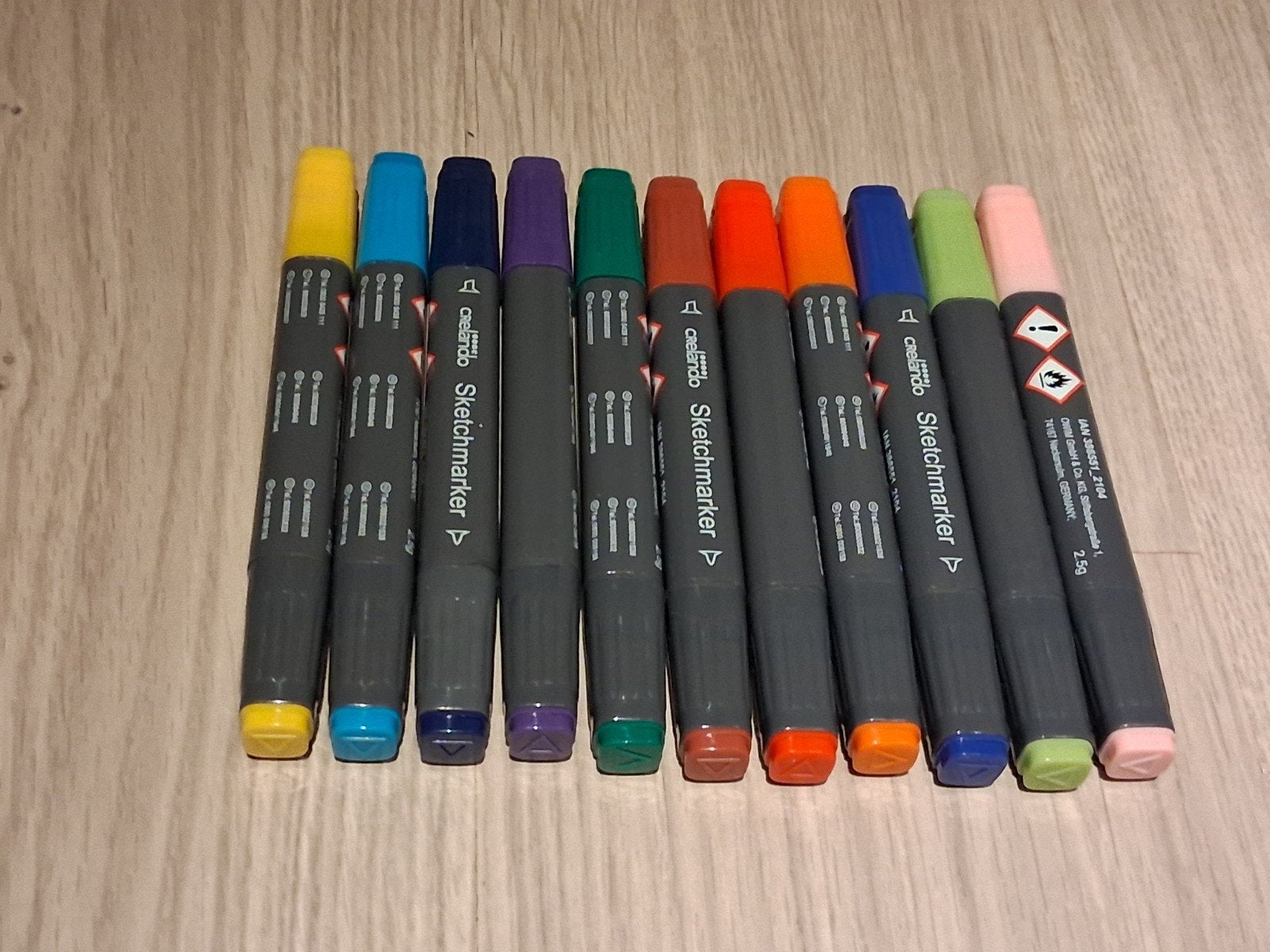 11 Crelando Sketchmarkers, Ophalen, Zo goed als nieuw, Potlood of Stift