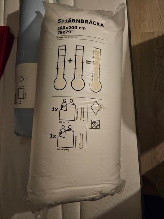 IKEA STJÄRNBRÄCKA 4-seizoenen dekbed gesealed 200x200 cm, Huis en Inrichting, Slaapkamer | Beddengoed, Wit, Ophalen of Verzenden