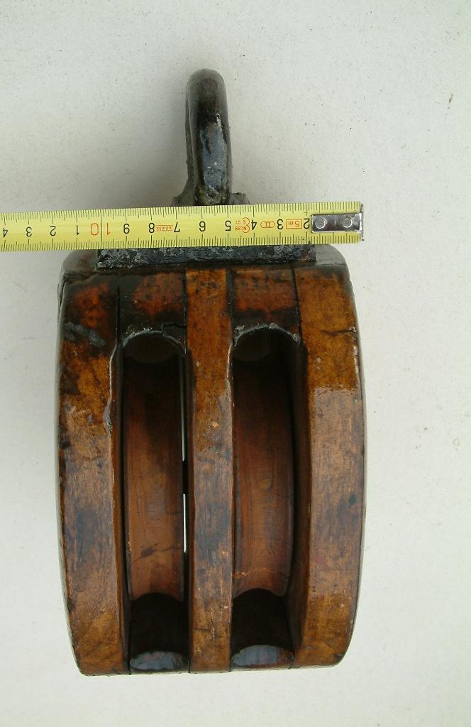 2 antieke  grote katrollen  die bruikbaar en goed zijn, Ophalen, Gebruikt, Tuigage en Masten, Zeilboot of Motorboot