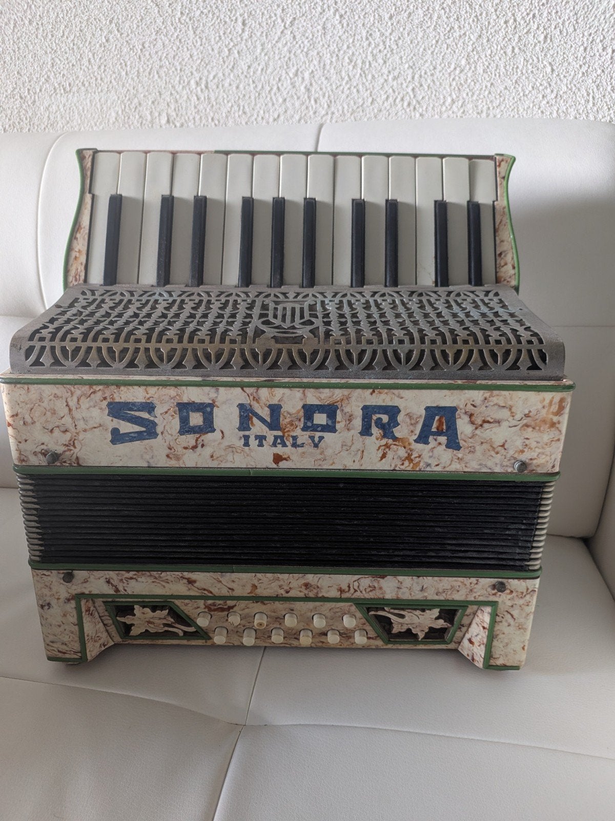 Mooi orgineel Italiaanse accordeon, Ophalen of Verzenden, Gebruikt, 32-bas, Overige merken