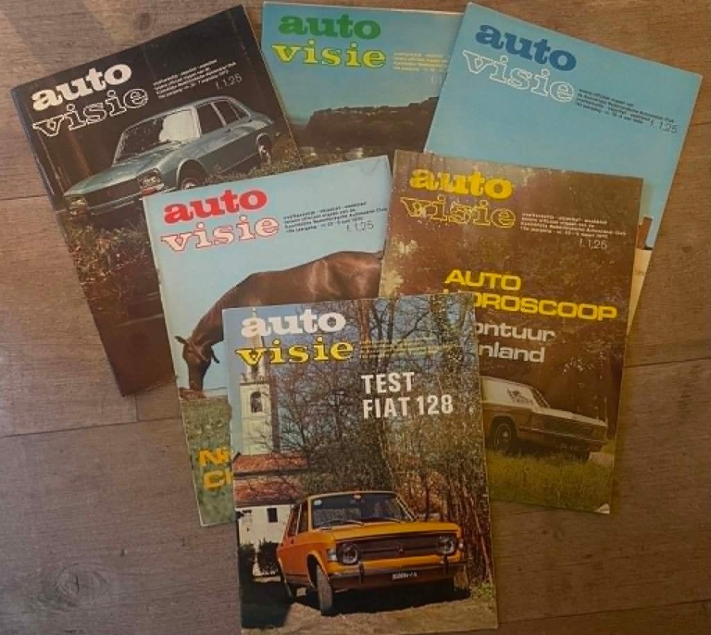 6x complete "Autovisie's" met Fiat-roadtests, Ophalen of Verzenden, Zo goed als nieuw, Overige merken