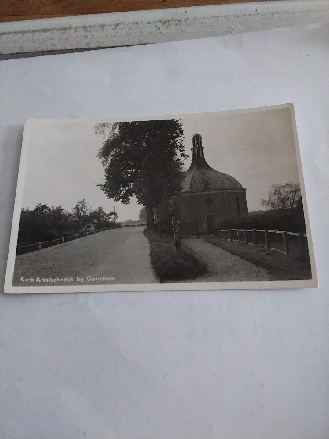 Oude Ansichtkaart Kerk Arkelschedijk bij Gorinchem, Ophalen of Verzenden, 1920 tot 1940, Ongelopen, Zuid-Holland