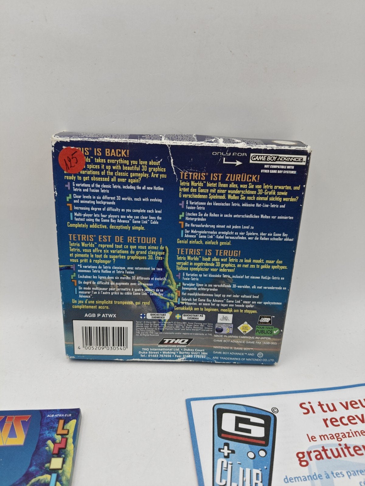 Tetris Worlds Gameboy Advance (GBA) CIB, Puzzel en Educatief, THQ, 1 speler, Ophalen of Verzenden