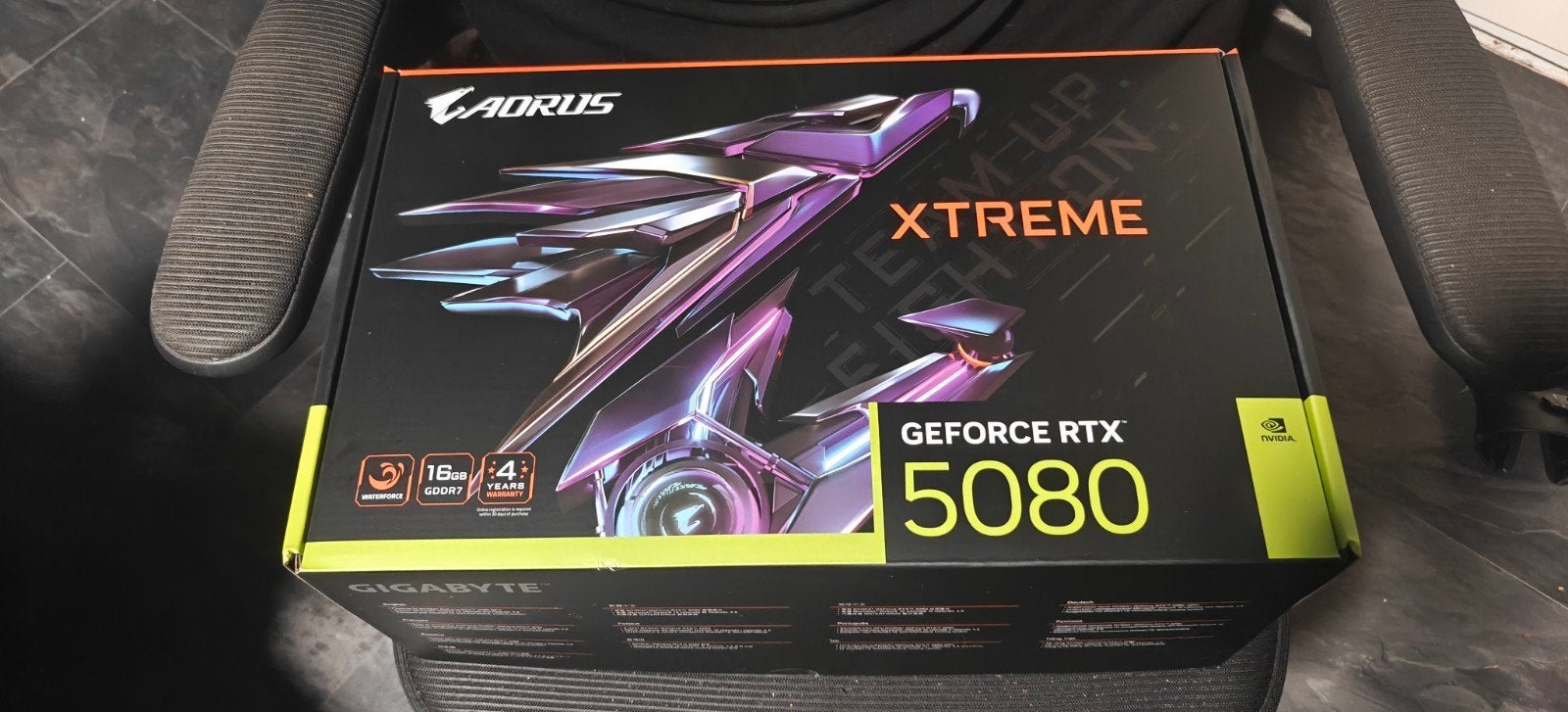 RTX 5080 GIGABYTE AORUS waterforce xtreme, Computers en Software, Videokaarten, Ophalen of Verzenden, Nieuw, GDDR6, PCI