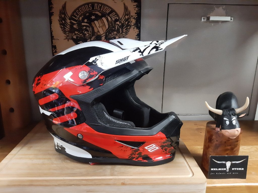 Shot crosshelm XL gebruikt !  of road helm XL motor helm XL, Overige merken, Pascalstraat 6 1704 RD Heerhugowaard, Offroadhelm