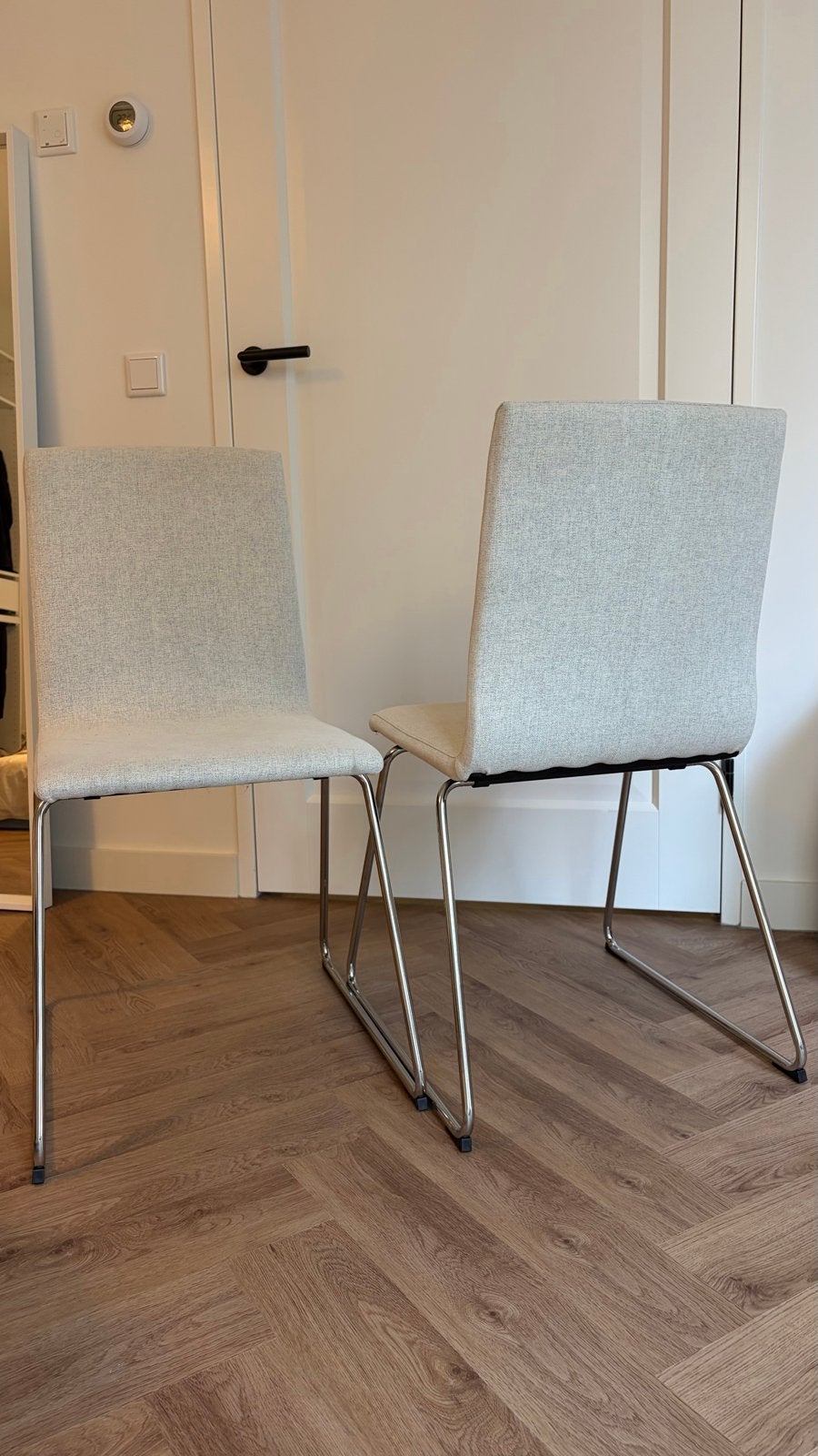 IKEA Volfgang eetkamerstoelen beige, Twee, Overige kleuren, Ophalen of Verzenden, Zo goed als nieuw