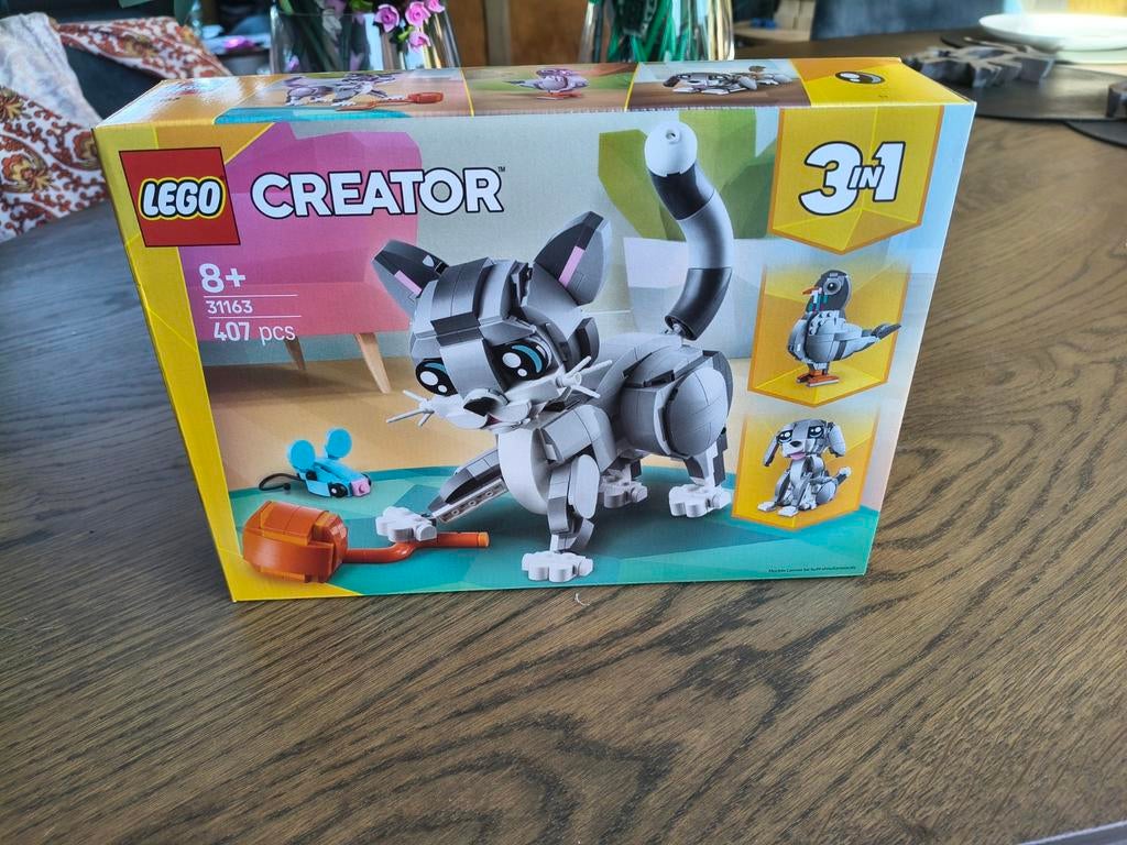 Lego Creator 31163 Kat 3-in-1 set nieuw in doos, Lego, Nieuw, Ophalen of Verzenden, Ongeopend/sealed