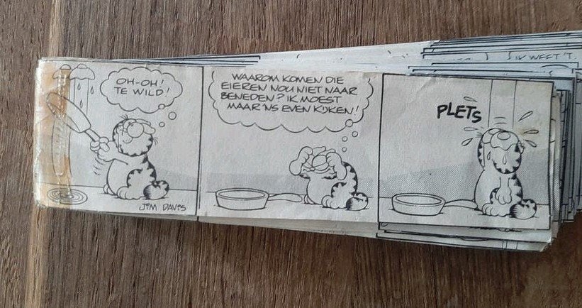 Garfield krantenstrip verzameling, Meerdere stripboeken, Ophalen of Verzenden, Gelezen, Jim Davis