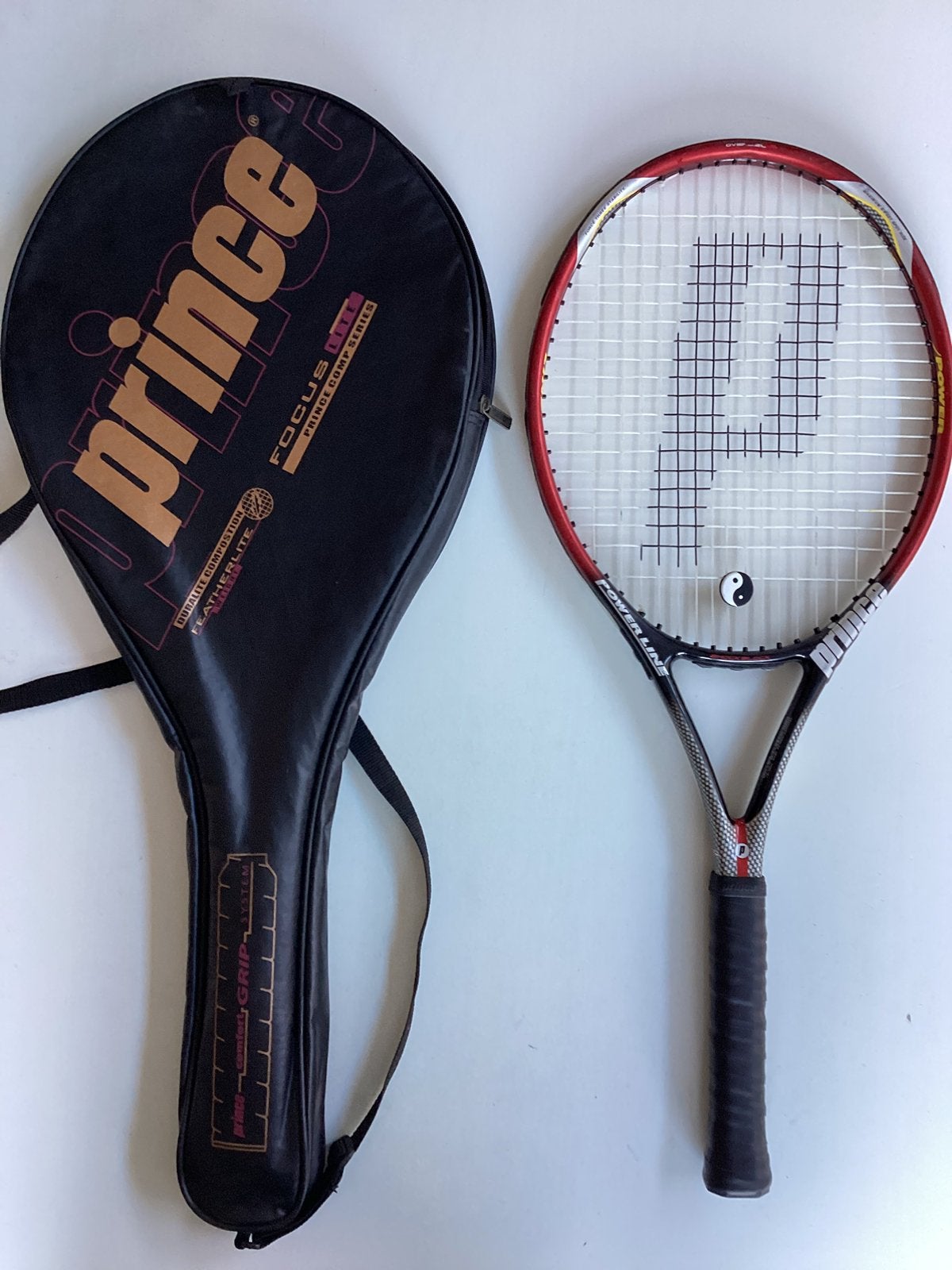 Mooi Prince Vision Powerline tennisracket (L1) + hoes., Ophalen, Gebruikt, L1, Prince