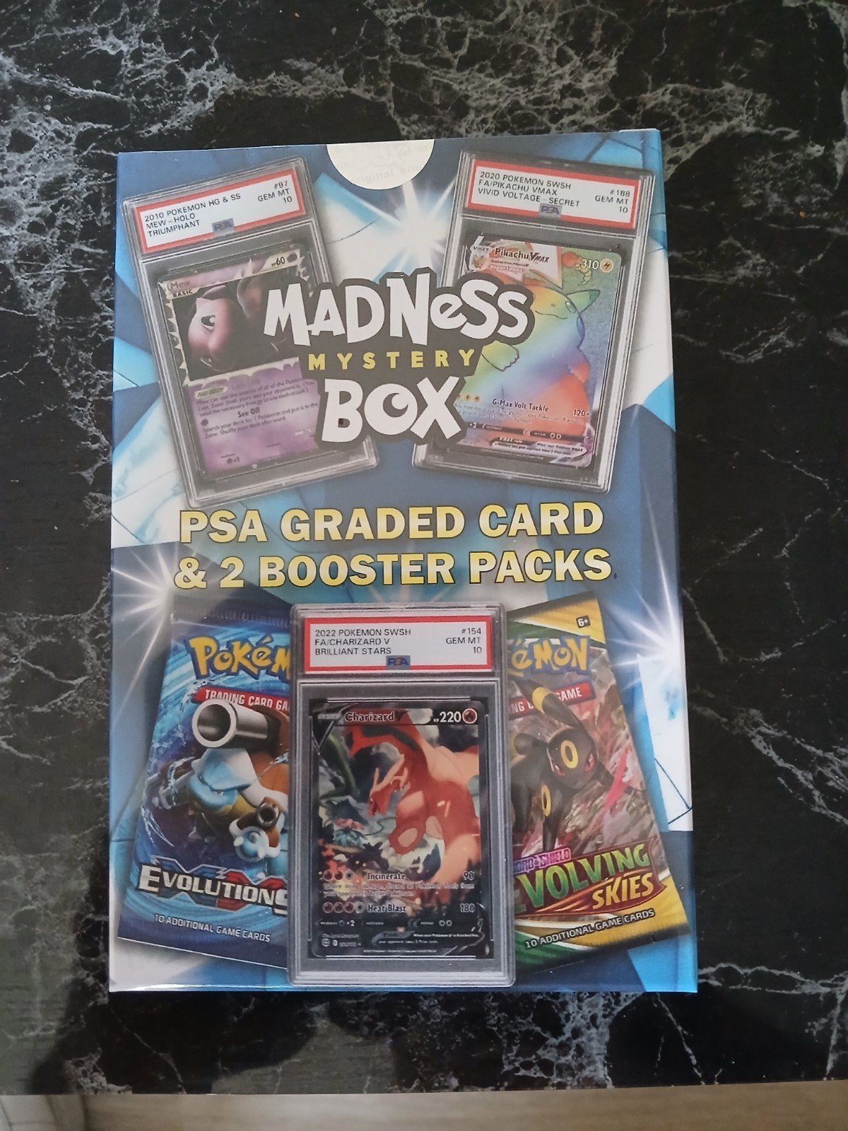 Madness Mystery Box: PSA Graded Kaart & 2 Booster Packs, Ophalen of Verzenden, Nieuw, Overige typen