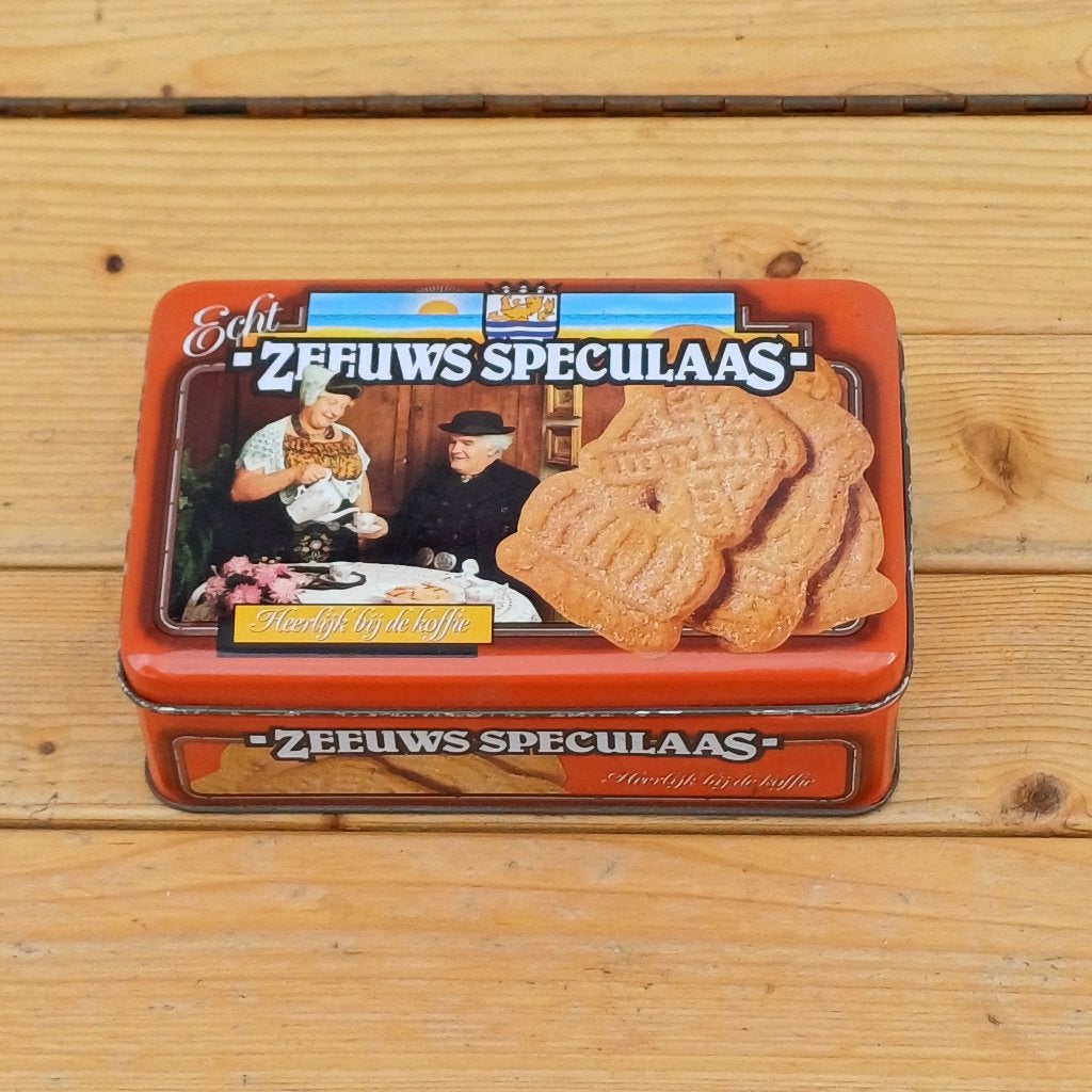 Blik Zeeuws speculaas, Verzamelen, Ophalen of Verzenden, Gebruikt, Koek(jes), Overige merken