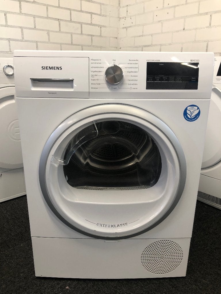 ENERGIE ZUINKGE A+++ Warmtepomp droger Siemens iQ300, Ophalen, 6 tot 8 kg, Overige typen, Zo goed als nieuw