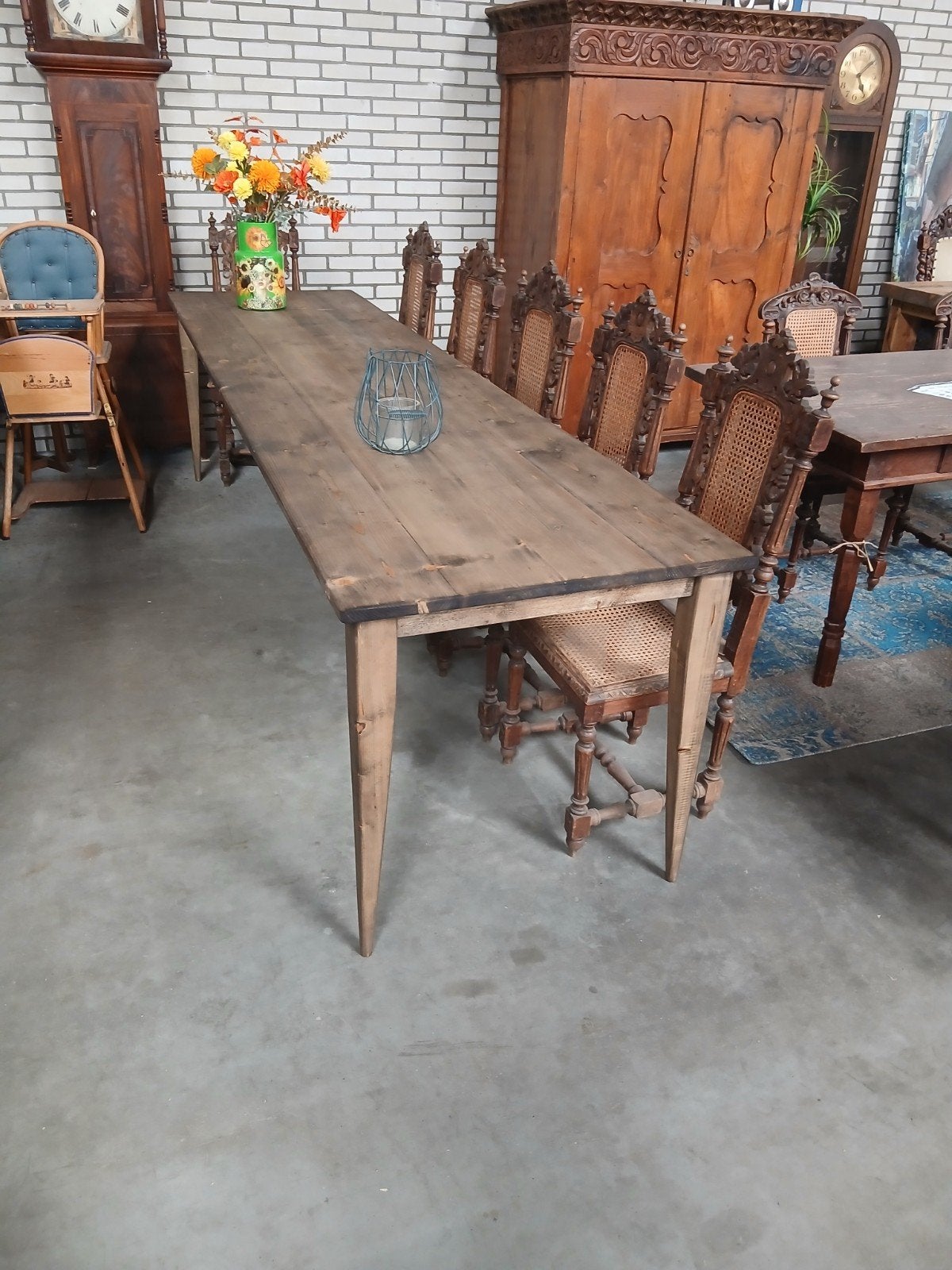 Smalle franse tafel 3.m hoog 78 breed 79 cm  0644394528, Ophalen of Verzenden