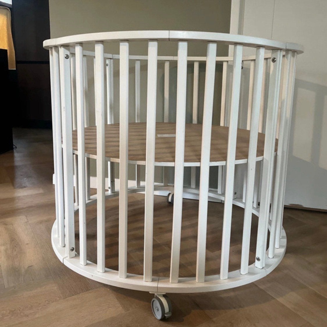Witte ronde box Circa Timgro, Ophalen of Verzenden, Gebruikt, Rond, In hoogte verstelbaar