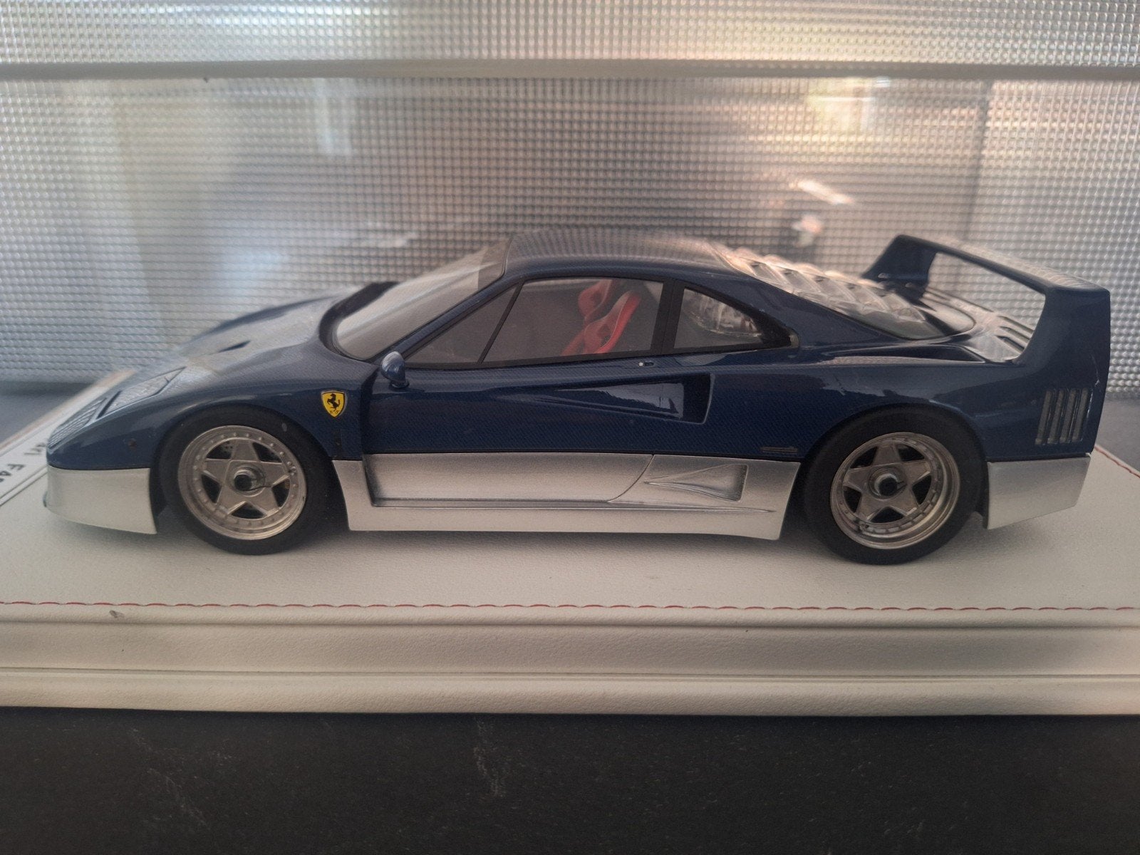 Ferrari F40 Carbon Blue/Zilver Schaal 1:18, GL Model, Auto, Nieuw, GL Model